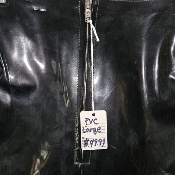 NWT Sexy PVC Mini Skirt Goth Punk LARGE - Picture 2 of 16